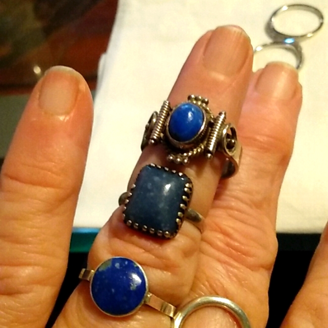 Lapis Sterling Silver Rings